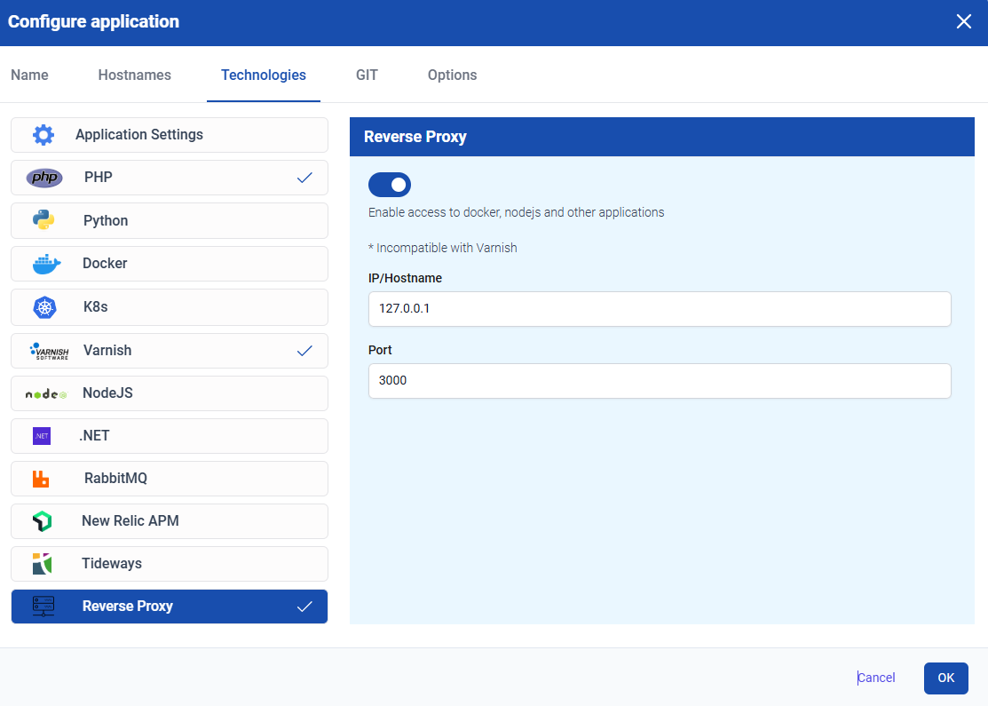 TurboStack Reverse Proxy