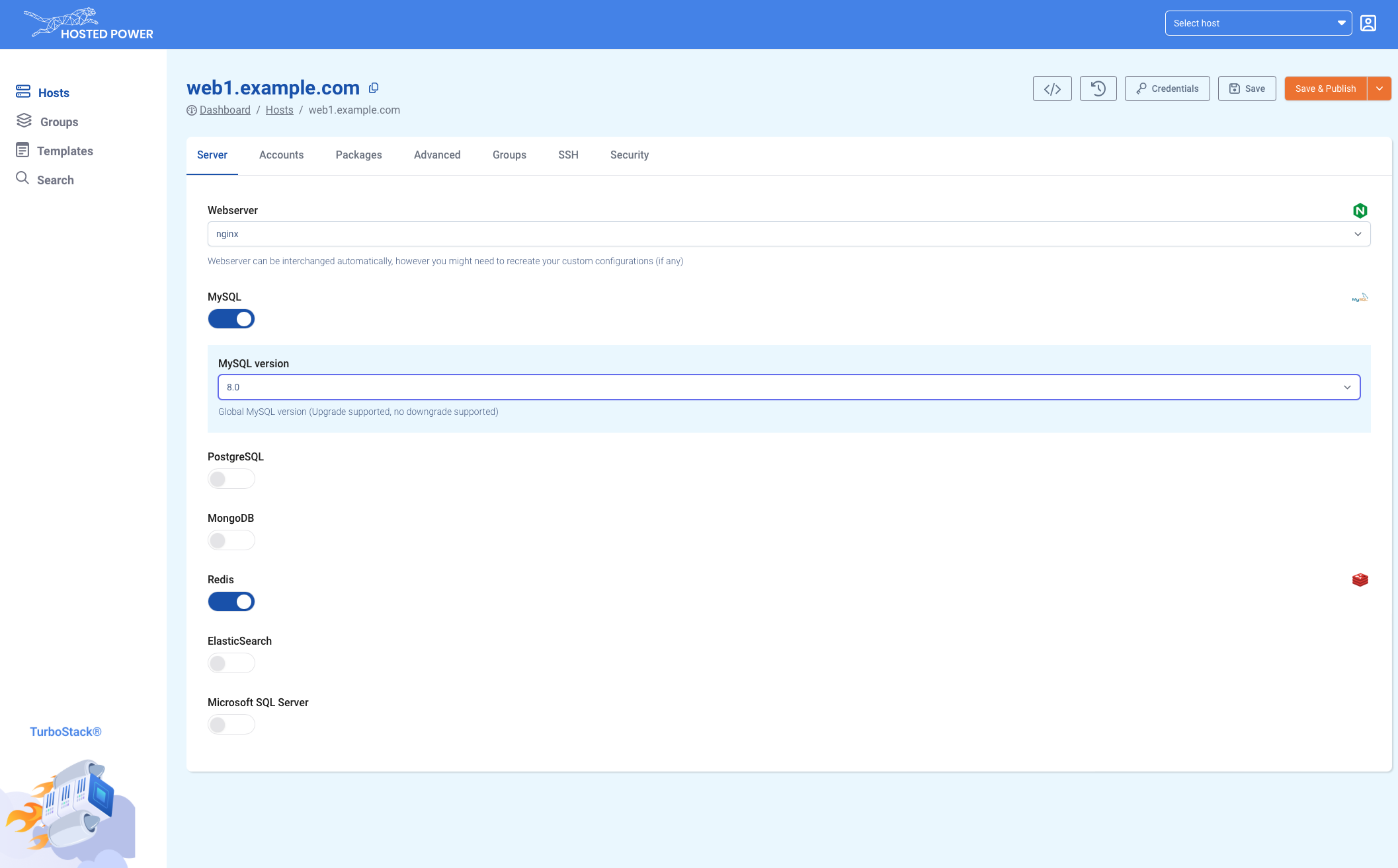 TurboStackAppServerTab