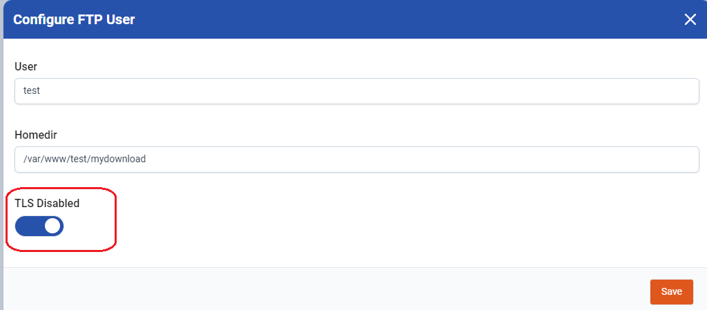 Disable SSL resquirement for a single user